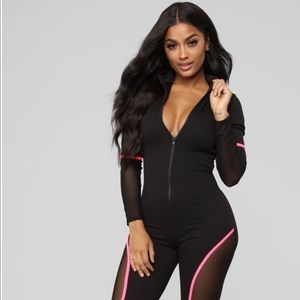 Fashion Nova Top Level Active Jumpsuit